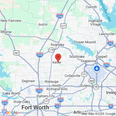 Map to  office in Keller, TX