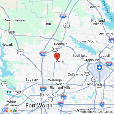 Map to  office in Keller, TX