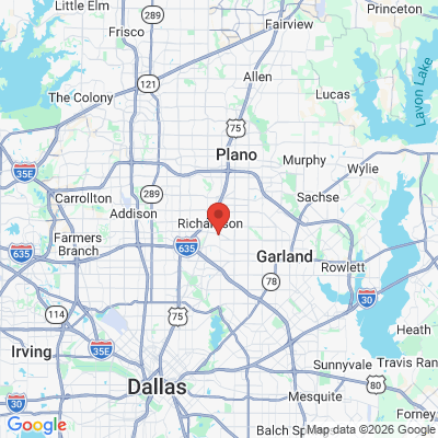 Map to  office in Richardson, TX