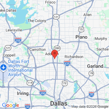 Map to Dallas Dental Office office in Dallas, TX