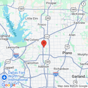 Map to Genecov Orthodontics office in Plano, TX