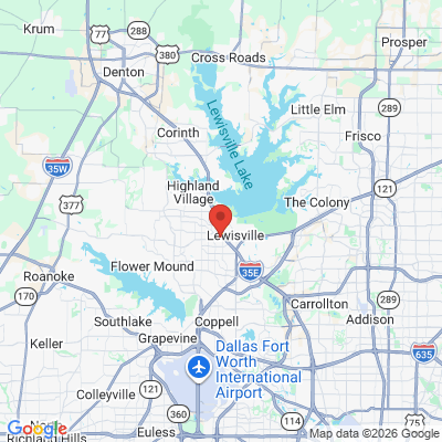 Map to  office in Lewisville, TX