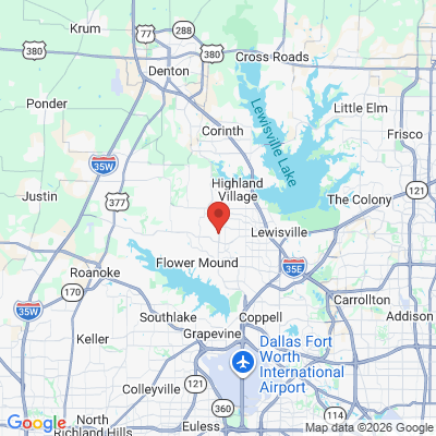 Map to  office in Flower Mound, TX
