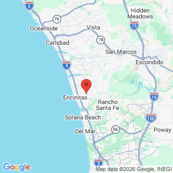 Map to Coastalview Dental office in Encinitas, CA