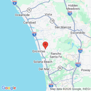 Map to Encinitas Dental Arts office in Encinitas, CA