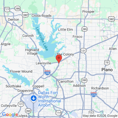 Map to  office in Lewisville, TX