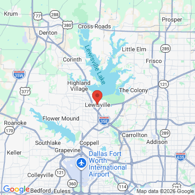 Map to  office in Lewisville, TX