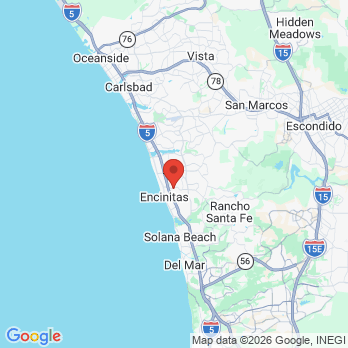 Map to Wave Endodontics  office in Encinitas, CA