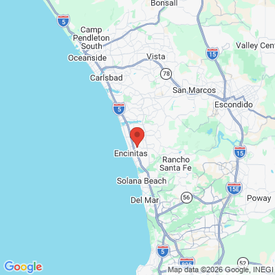 Map to North County Endodontics office in Encinitas, CA