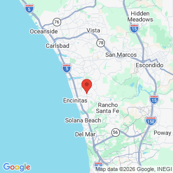 Map to Encinitas Dental Center office in Encinitas, CA