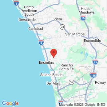 Map to Encinitas Dental Wellness office in Encinitas, CA