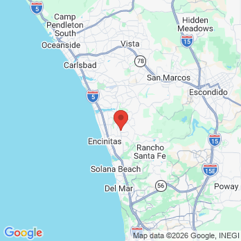 Map to Encinitas Orthodontics office in Encinitas, CA