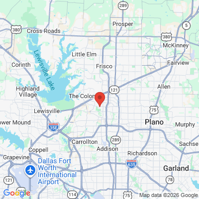 Map to  office in The Colony, TX