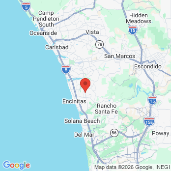 Map to Encinitas Periodontics and Dental Implants  office in Encinitas, CA