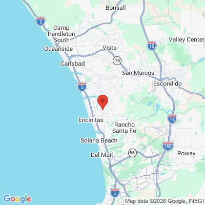 Map to  office in Encinitas, CA