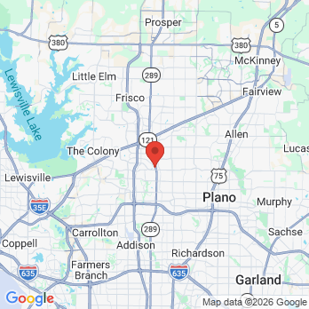 Map to Pinnacle Dental office in Plano, TX