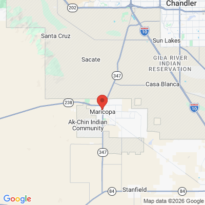 Map to  office in Maricopa, AZ