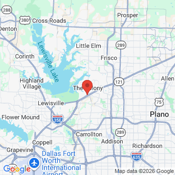 Map to Main Dentistry  office in The Colony, TX
