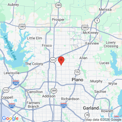 Map to  office in Plano, TX
