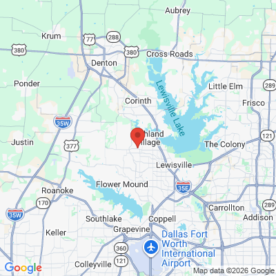Map to  office in Highland Village, TX