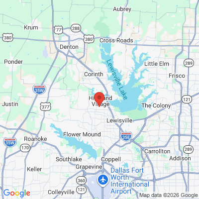 Map to  office in Lewisville, TX