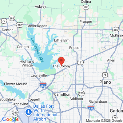 Map to  office in The Colony, TX