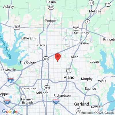 Map to  office in Plano, TX
