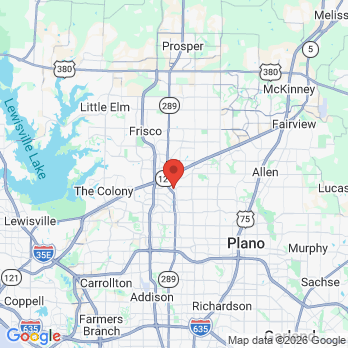 Map to Preston Creek Oral & Maxillofacial Surgery office in Plano, TX
