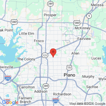 Map to Plano Specialty Top Dental office in Plano, TX