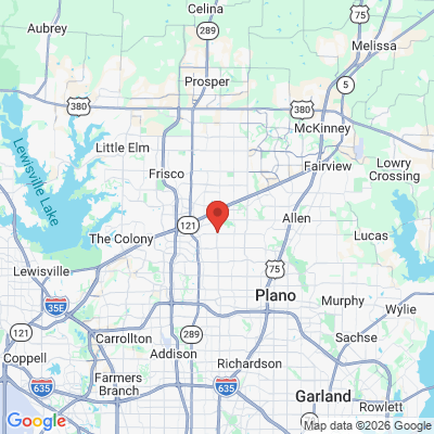 Map to  office in Plano, TX