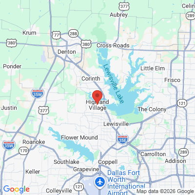 Map to  office in Highland Village, TX