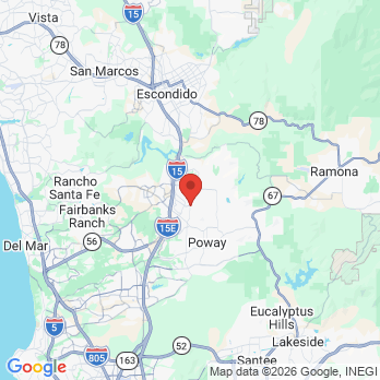 Map to Gentle Dentistry of Poway office in Poway, CA