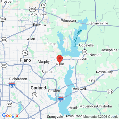 Map to  office in Wylie, TX
