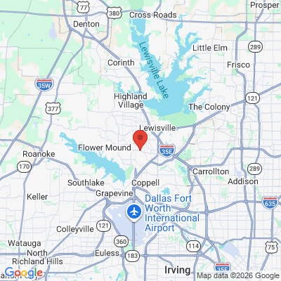 Map to  office in Lewisville, TX