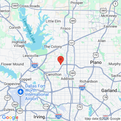 Map to  office in Carrollton, TX