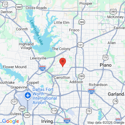 Map to  office in Carrollton, TX