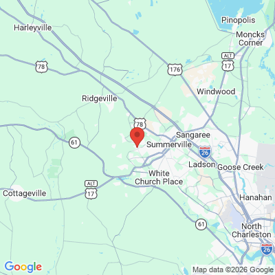 Map to  office in Summerville, SC