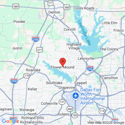 Map to  office in Flower Mound, TX