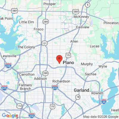 Map to  office in Plano, TX