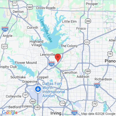 Map to  office in Carrollton, TX