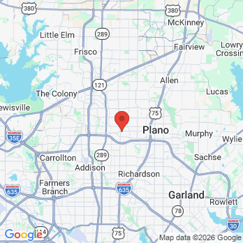 Map to Sunny K. Tilwani CAGS, MSD office in Plano, TX