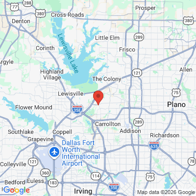 Map to  office in Carrollton, TX