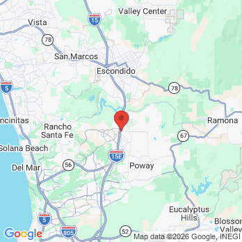 Map to The Dental Rose - Wellness Family Dentistry office in San Diego, CA