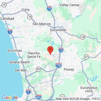Map to Del Sur Ranch Dental office in San Diego, CA