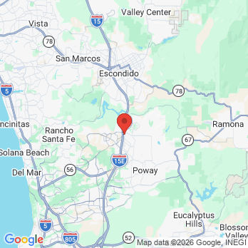 Map to Steve Schneider, DDS office in San Diego, CA
