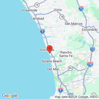 Map to Dentistry In The Round office in Encinitas, CA