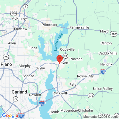 Map to  office in Lavon, TX