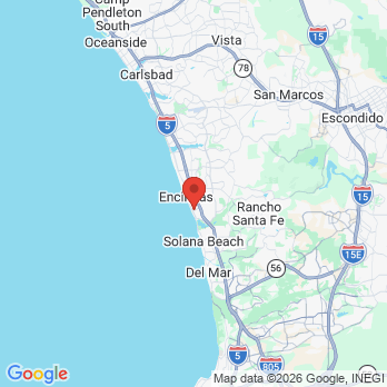 Map to Dr. Christine Castro, DMD office in Encinitas, CA