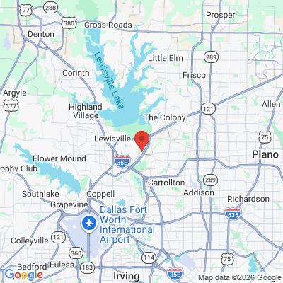 Map to  office in Carrollton, TX