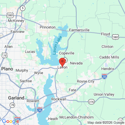 Map to  office in Lavon, TX